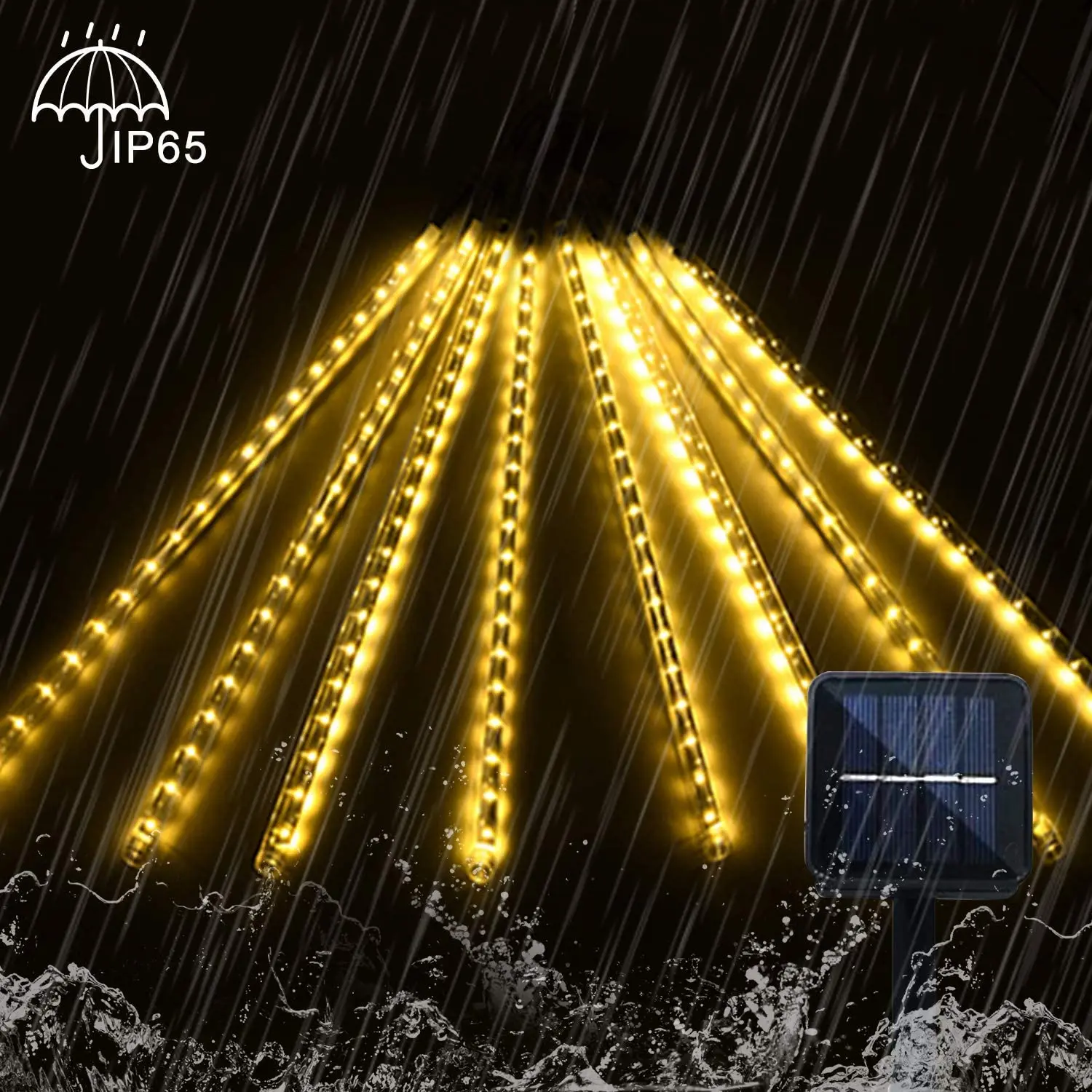 2024 LED Meteor Shower String Lights Christmas Firecracker Garland Lights Icicle Snow Falling Raindrop Light Garden Party decor