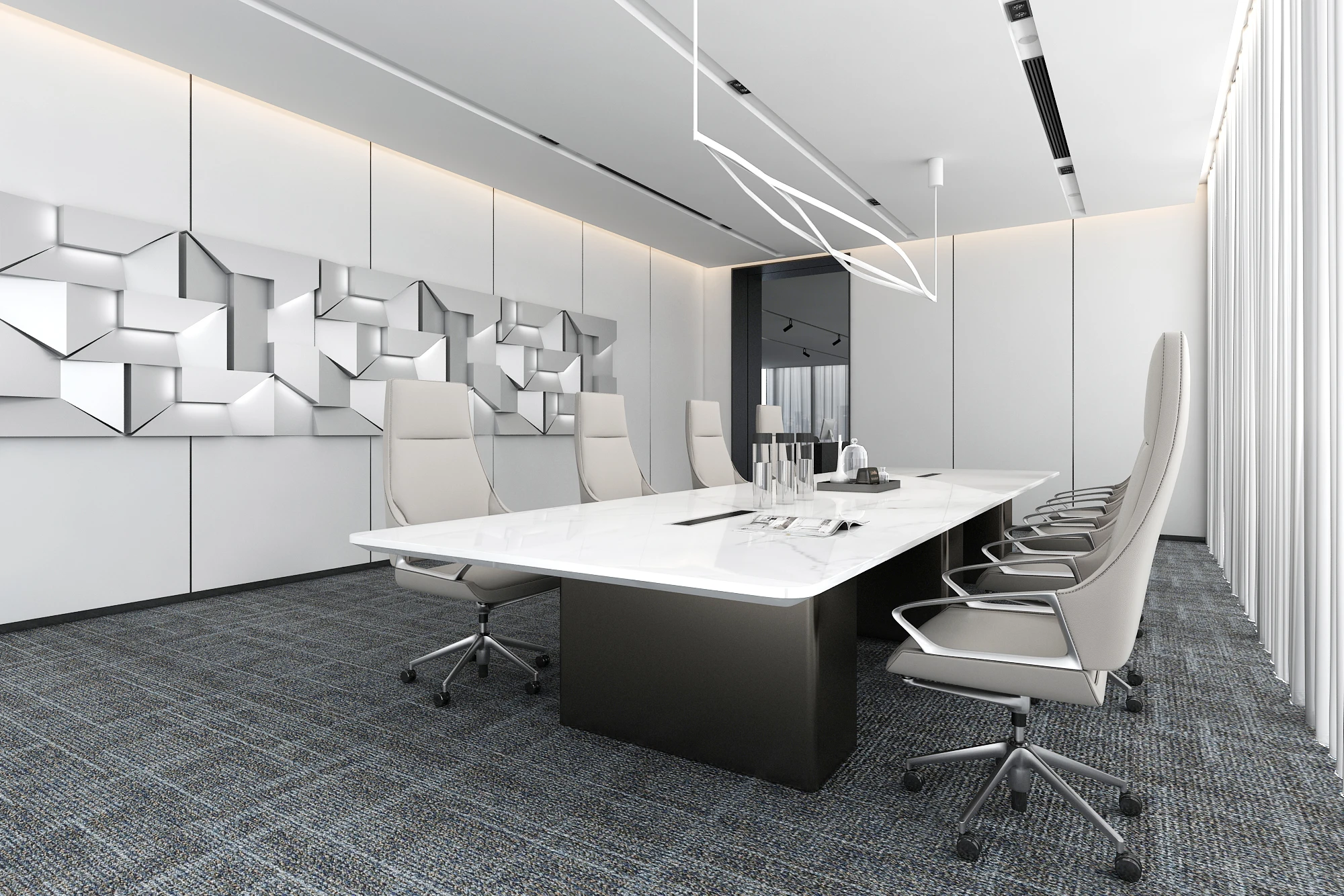 modern luxury rectangle meeting table boardroom desk conference table for meeting room