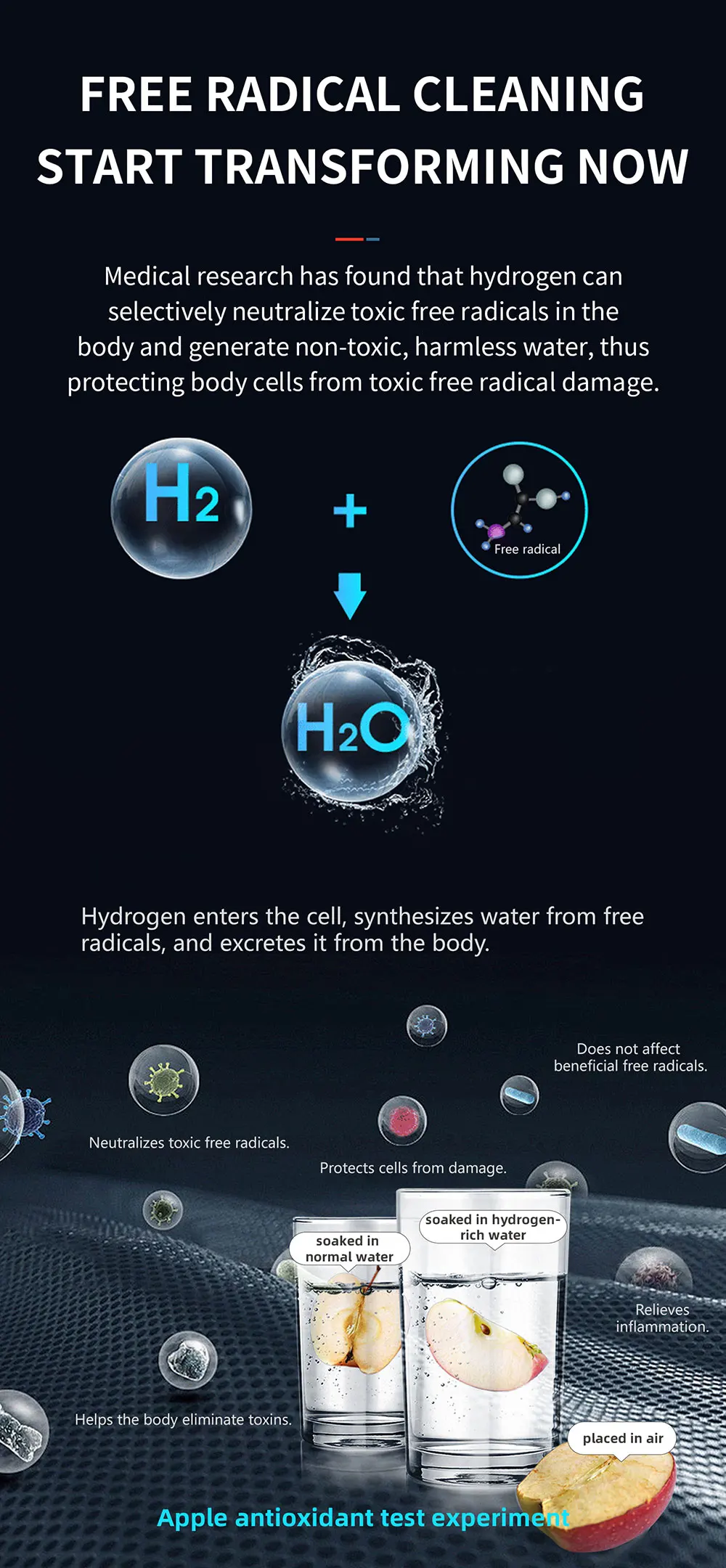 Portable Hydrogen Water Generator with SPE and Pem Technology Rechargeable Portable Glass Hydrogen Water Generator Bottle