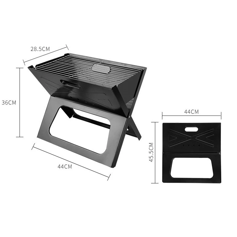Easy to Operate Stock Outdoor Barbecue Folding Grills Grill Portable BBQ Grill For Camping