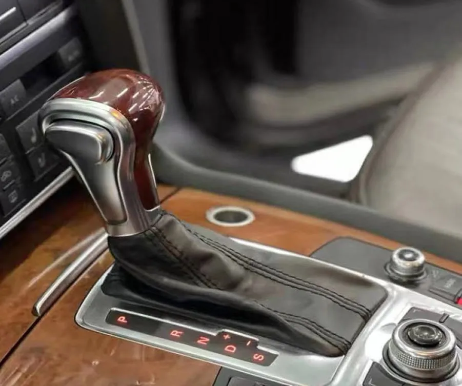 For audi car parts automatic Leather Gear Shift Knob For AUDI Q7 Q5 A3 A4 A5 A6 A7 C6 shifter handball gear knob Car Accessories