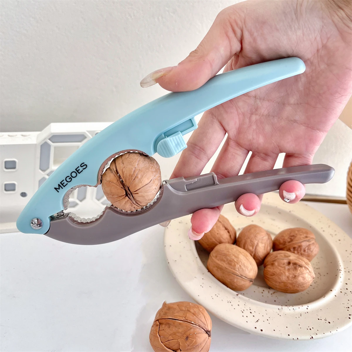 Pliers Peeling Walnut Clip Pecan Tool Adjustable Customizable Mixed Color Kitchen Kitchenware Manual Peeling Walnut Tool