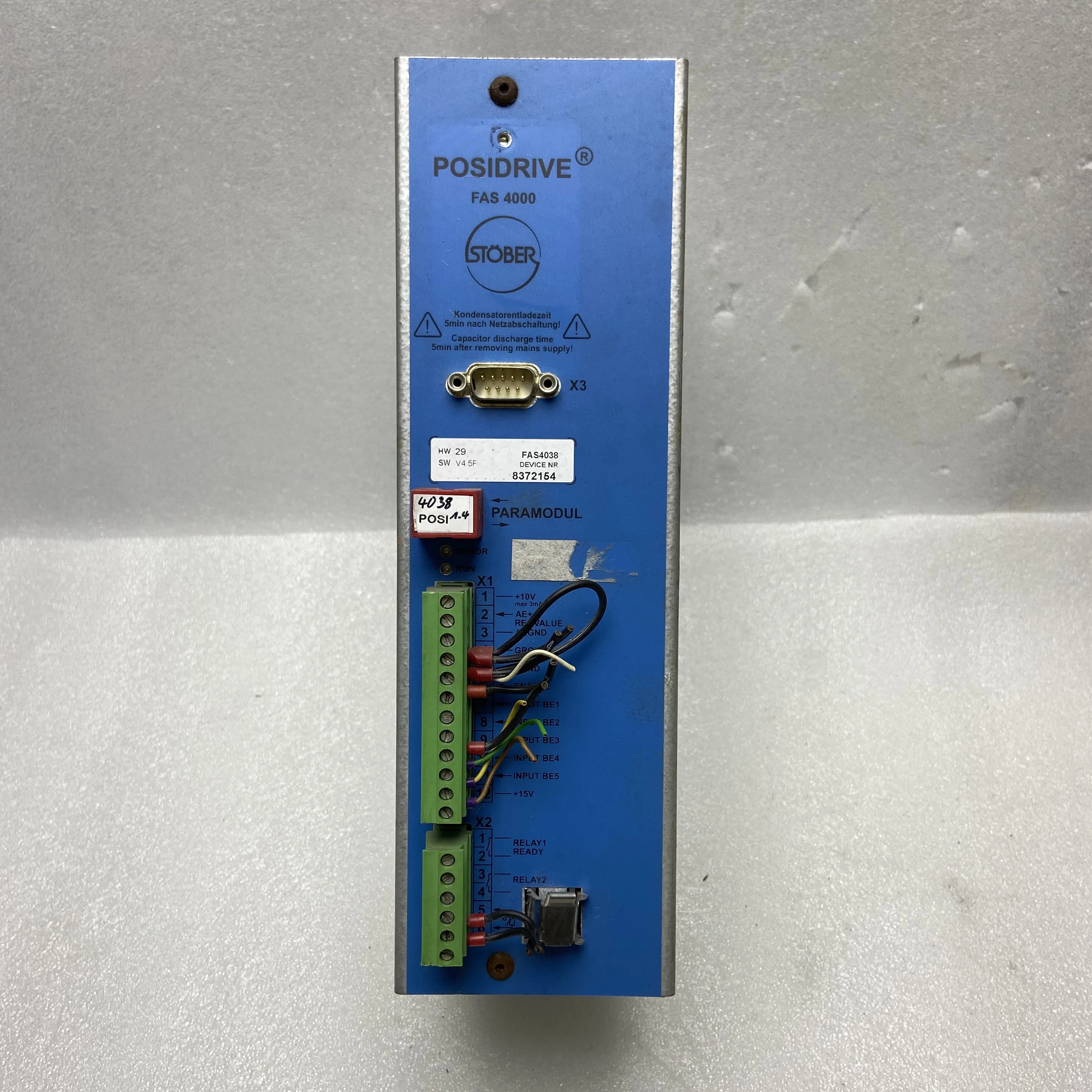 Used in good condition and New one AC  servo driver   FAS4020  FBS4013/B   SDS4101 FAS4014