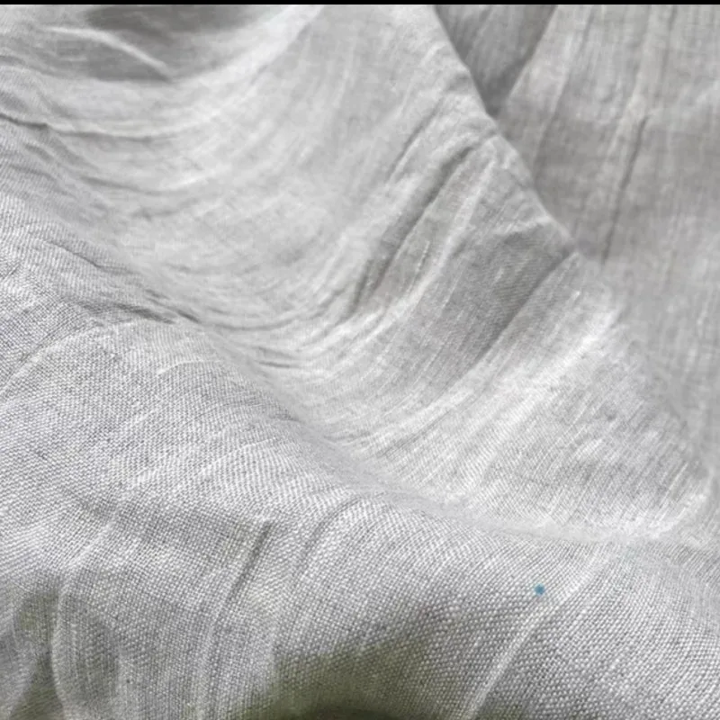 Fine 100% Flax Linen Yarn Dyed Woven Fabric