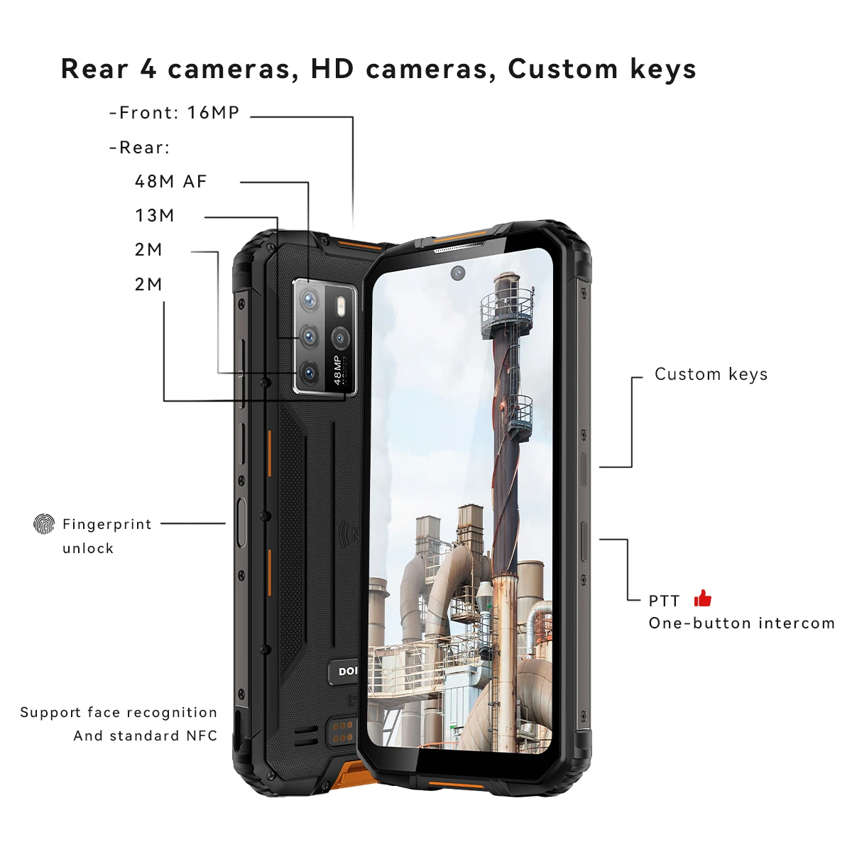 5g взрывозащищенный светодиодный телефон Dorland Aloha_5G 8000 мАч с защитой от взрыва полностью нетком невероятно безопасный промышленный мобильный