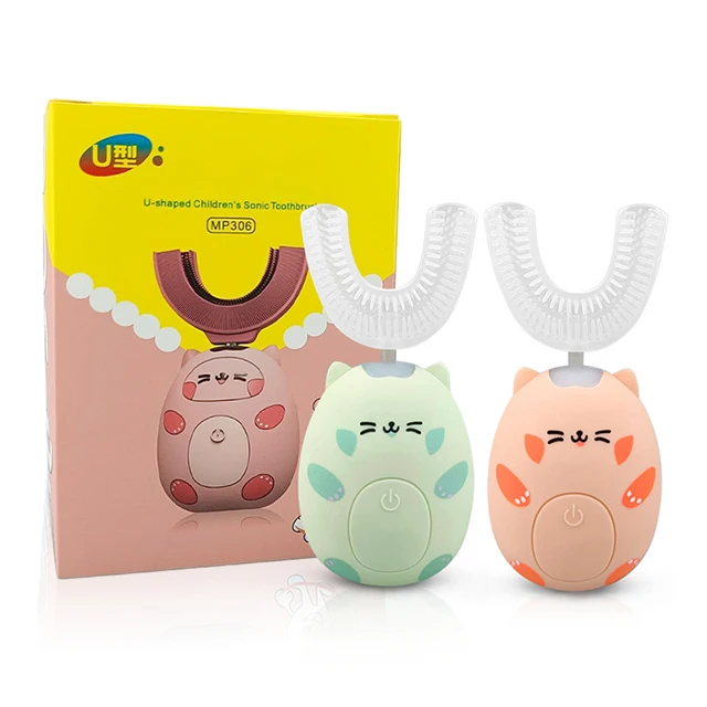 HB High Quality ultrasound toothbrush Rechargeable Electric u shape toothbrush