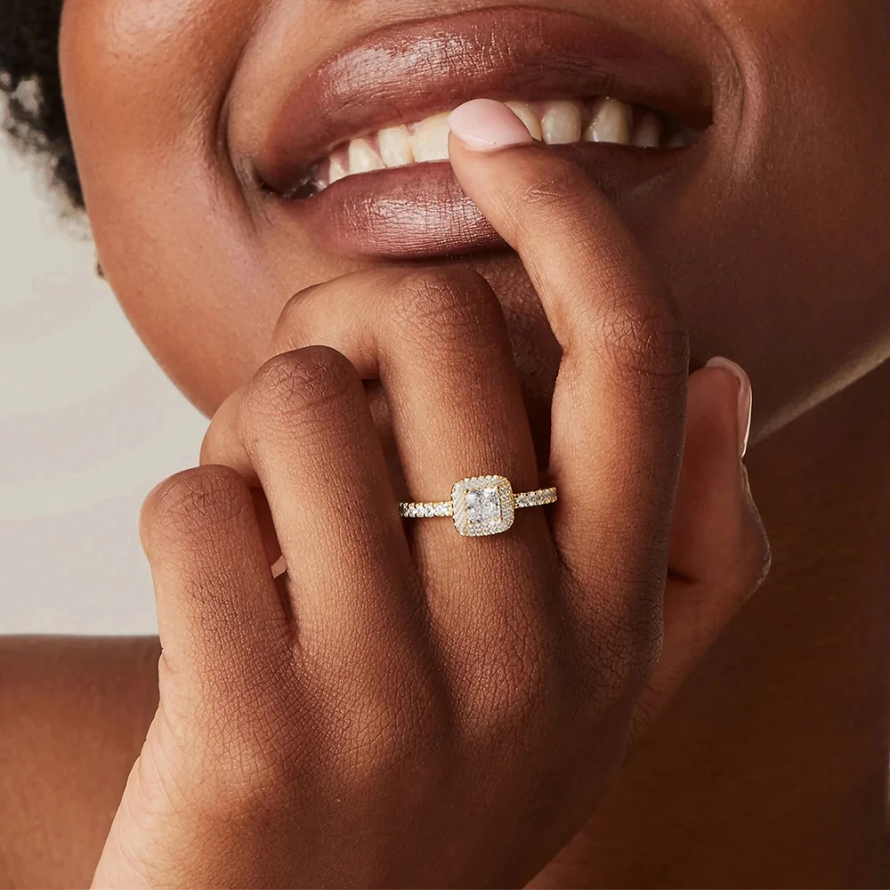 Fashion Custom Beautiful Original Cheap Girlfriend Ladies Crystal  Competitive Set Turkish Eternity Golden Supplier Silver Ring