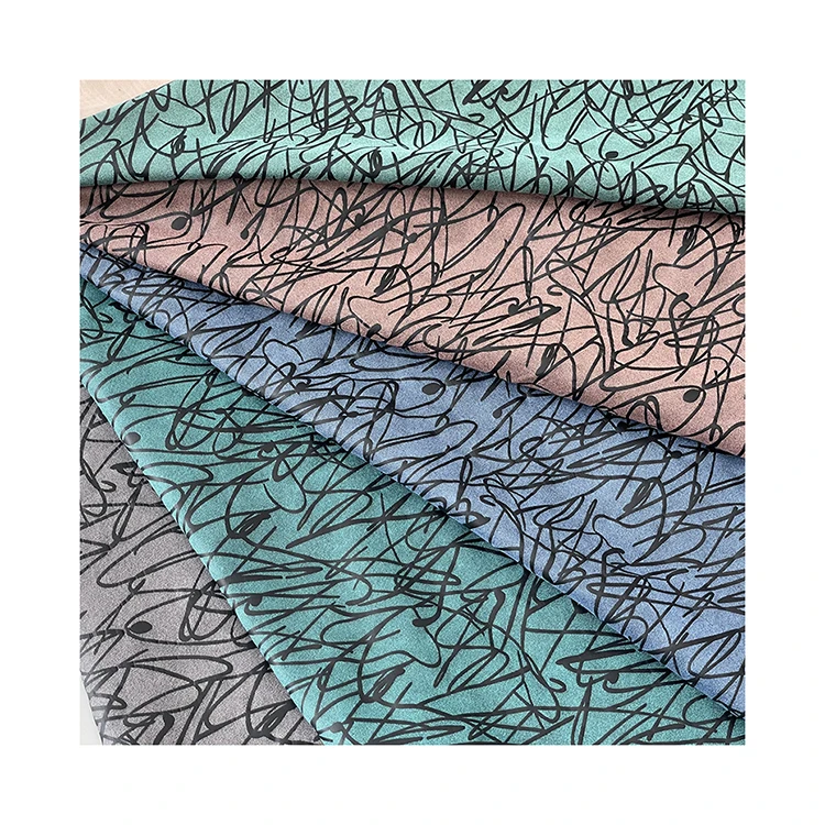 Hometextile Fabric stock Factory Wholesale Women Bib Underwear Garment Printing Fabric With Thread organza suede fabric