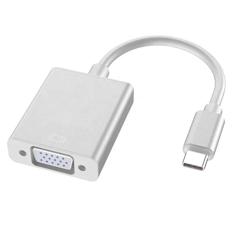 USB C to Female VGA Cable Adapter Type-C USB 3.1 to VGA Adaptor for MacBook Pro MacBook Air 2019 Chromebook Samsung Galaxy S9/S8