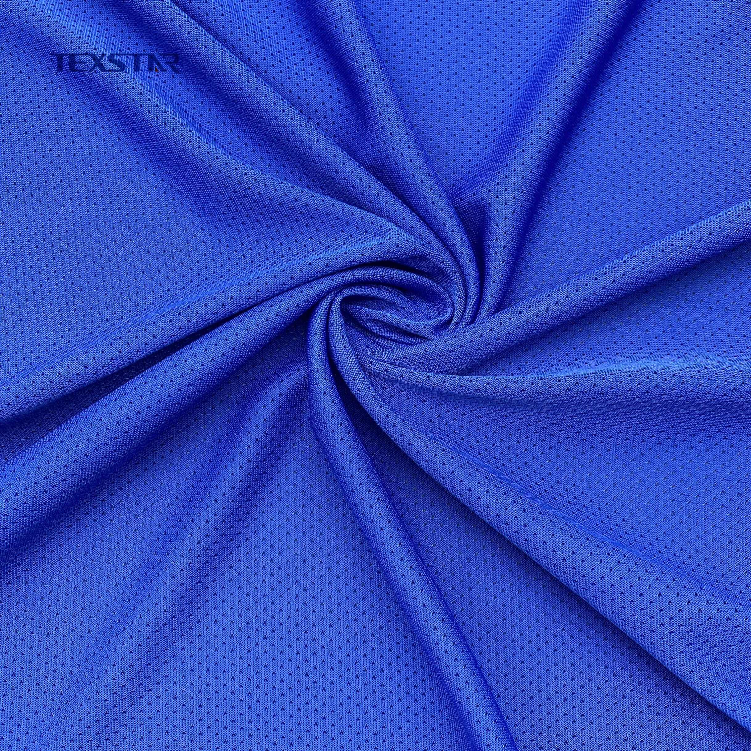 Jacquard Mesh Breathable 100 Polyester Fabric for Sportswear Lining