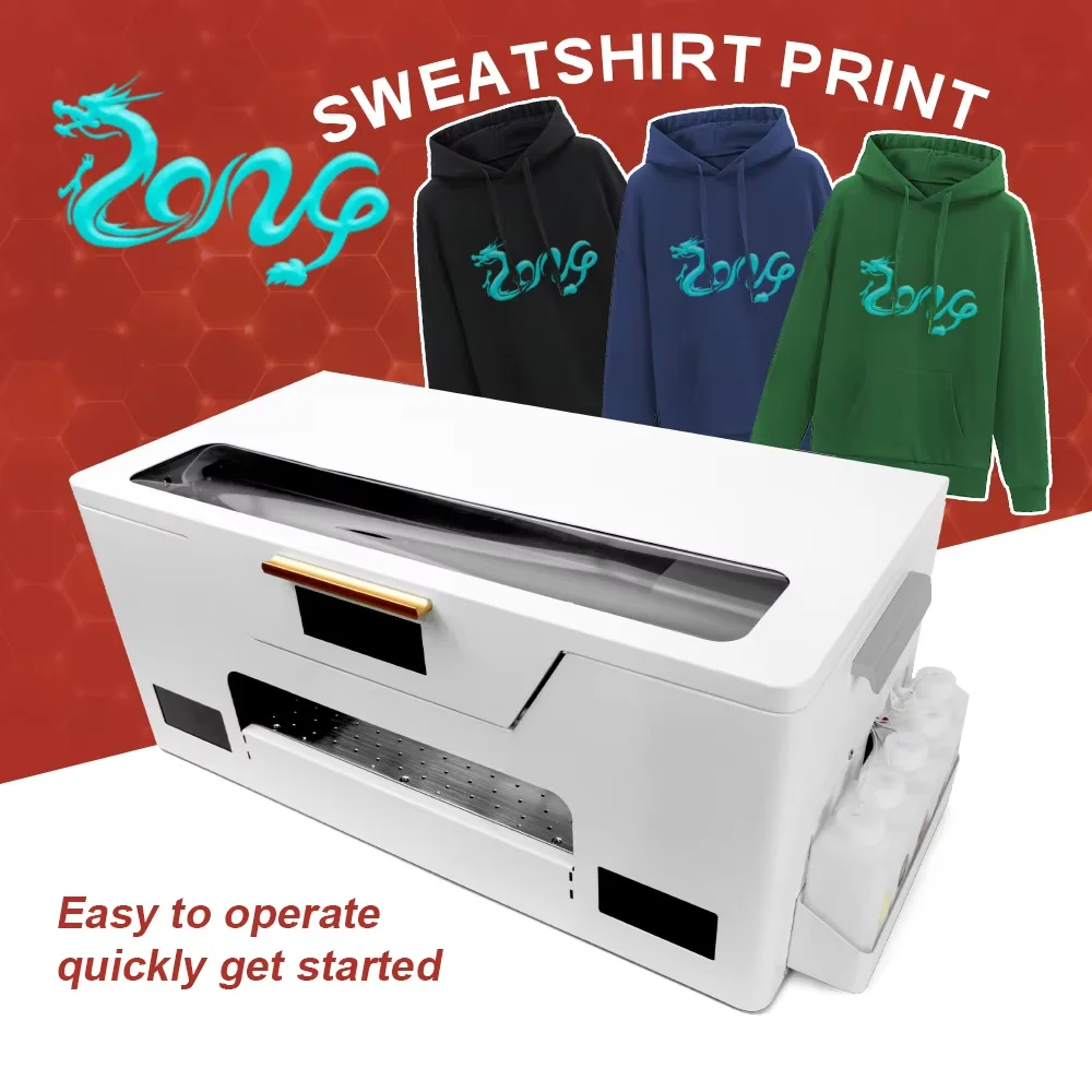 factory dtf printers l1800 dtf dual head 30cm printer aud ley dual head a2 printer auto dtf cloth printing machine