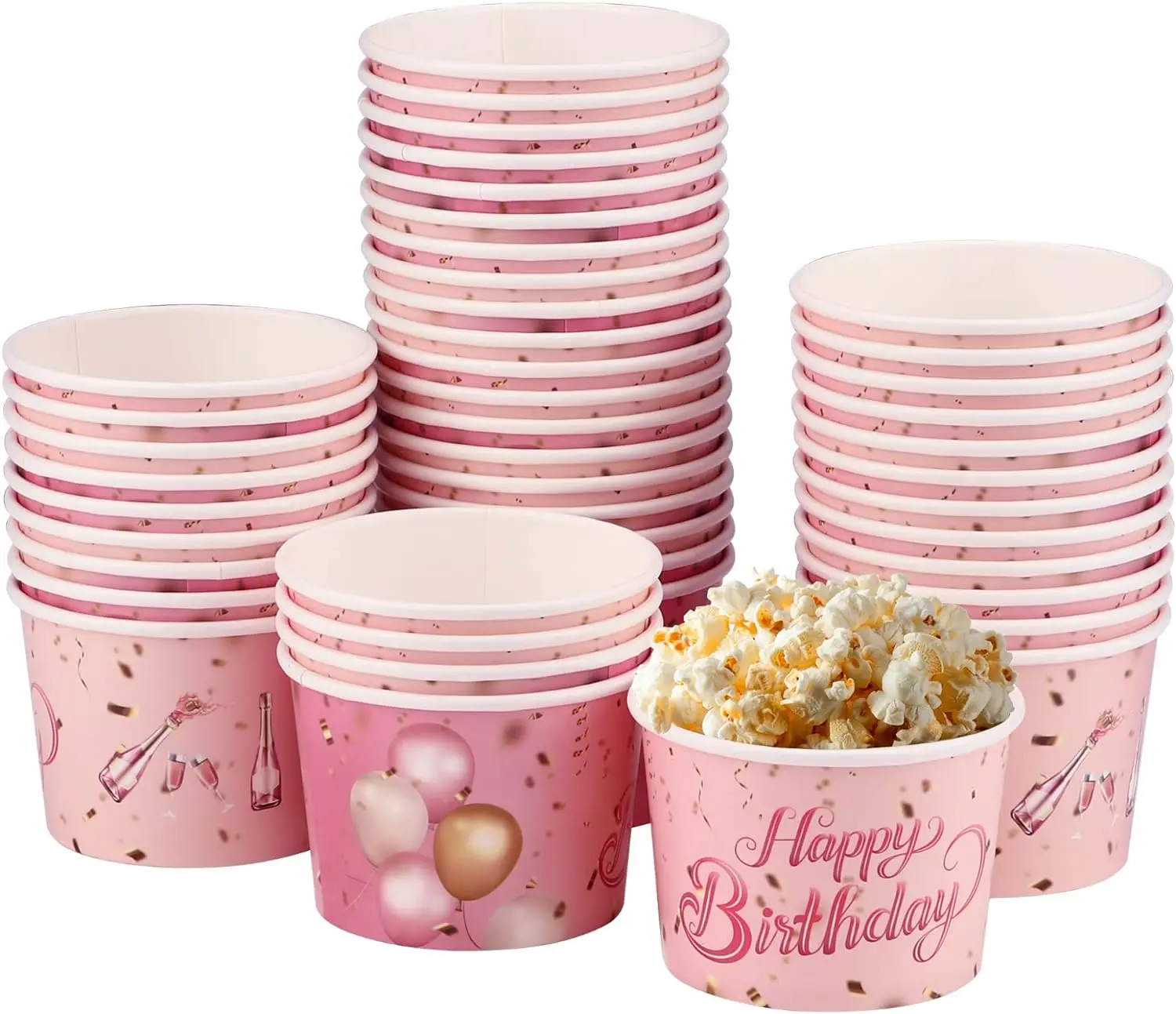 Custom Logo Printed Ice Cream Cup Single Wall Frozen Yogurt Gelato Bowls 5oz-20oz Disposable Paper Ice Cream Containers