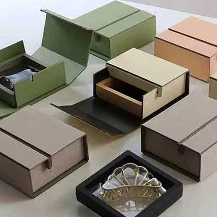 Лидер продаж складная Подарочная коробка из двух предметов для колец и сережек Заводская Индивидуальная ювелирных изделий полиэтиленовая пленка подвесная упаковочная