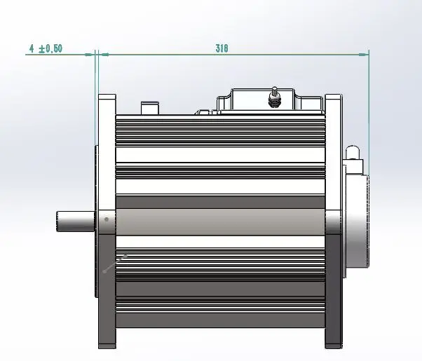 Three Phase 3000RPM or 600RPM 13.5KW AC Motor