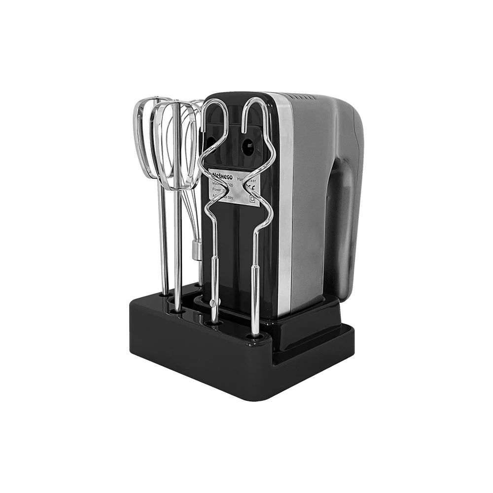 2024 New Professional Handheld Shaker Egg Mixer Multifunction Low Noise Hand Blender with Double Paddle and Base for House Use
