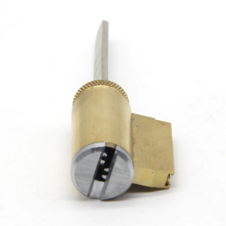 American type brass KIK lock cylinder rotation by operating key