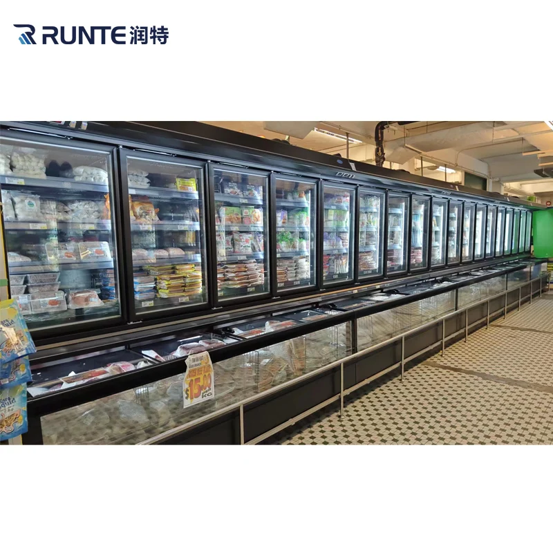 6ft 8ft 12ft self compressor easy installation combined refrigerator display cabinet