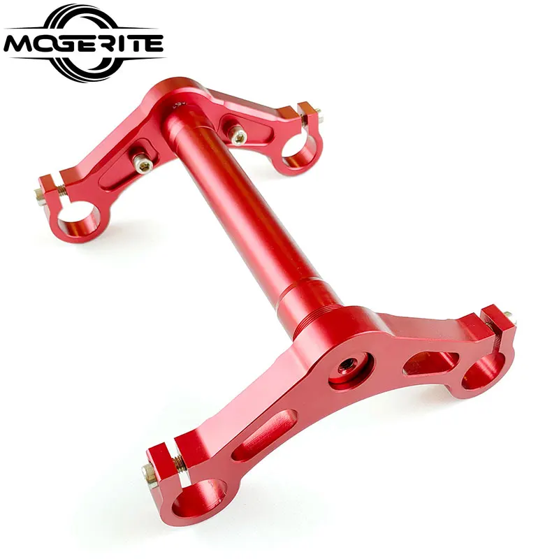 New Design Motorcycle CNC Upper Lower Triple Tree Clamps Steering Stem Mount for Raider 150 Motorcycle Engine Cover 100 %new