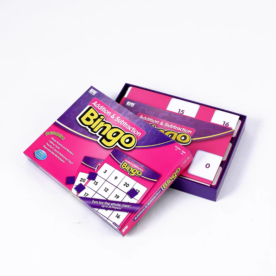 Eco Friendly Paper Reusable Customized Logo Bingo Cards Bingo Cards Tear Out Custom Printed Different Sizes Bingo Cards