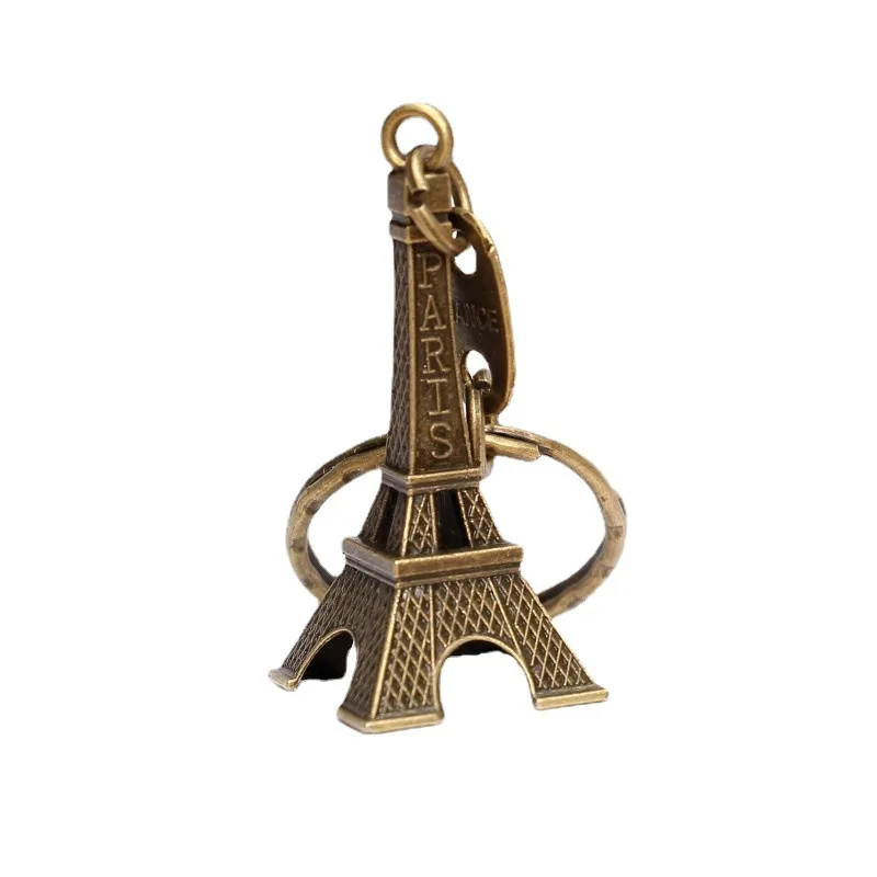 New vintage Paris Eiffel Tower key chain tower pendant key ring small gift manufacturers direct sales
