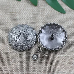 wholesale custom latest fashion long top design western conchos for leather
