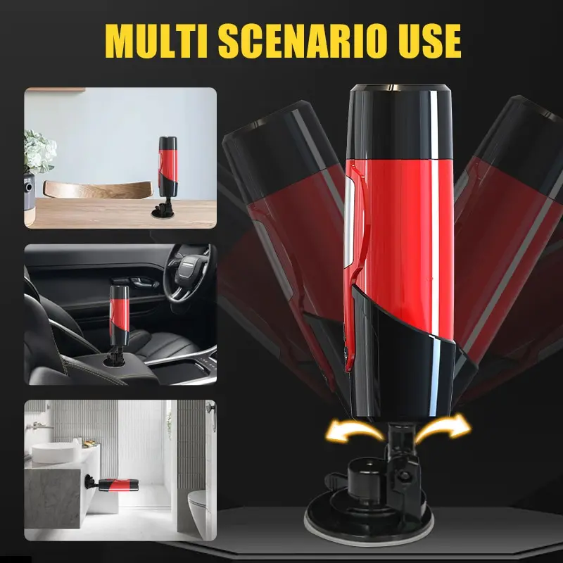 Dark Knight HandsFree Electric Stroker Masturbator Thrusting Rotating Automatic Male Masturbation Cup for Men Adults Sex Toy