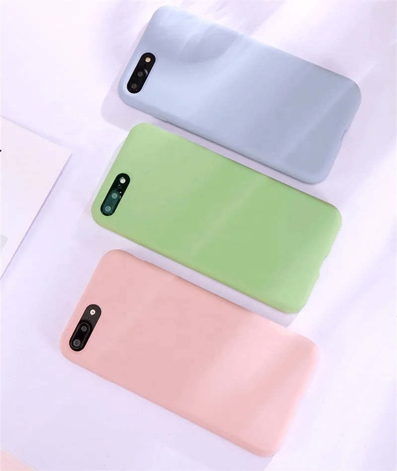 
Hot sale official silky colourful mobile phone soft-touch silicone back cases covers For iPhone 6 6s 7 8 plus X Xs Xr Max 