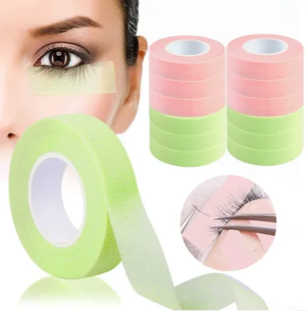 green pink purple blue adhesive tape Non-woven Cloth Adhesive Tape Safely Medical Paper Tape For Lashes Eyelash extensions