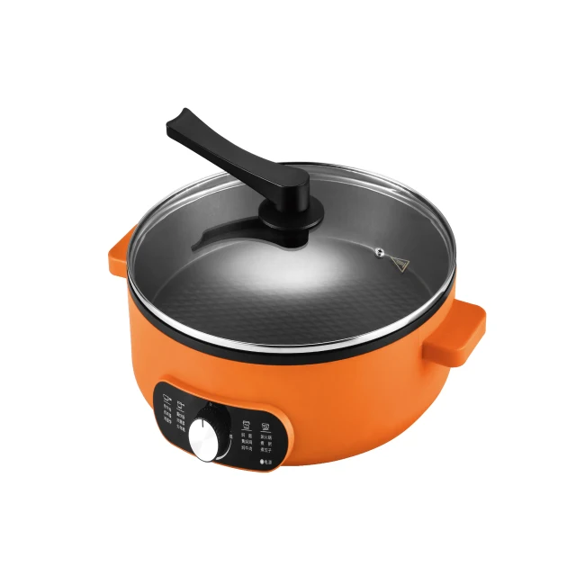 Maibo 2023 New Multifunctional 2-3 Persons Use Electric Skillet with Glass lid 16-inch Electric Skillet