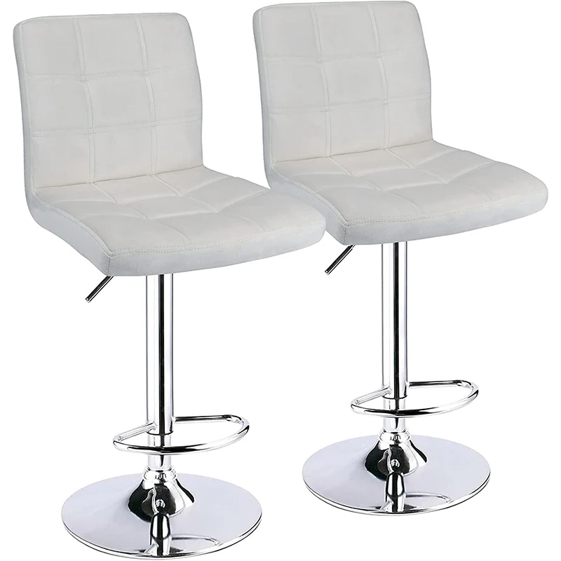 New Arrival Modern Home High Bar Stools Custom Logo Leather Restaurant Adjustable Swivel Bar Chair