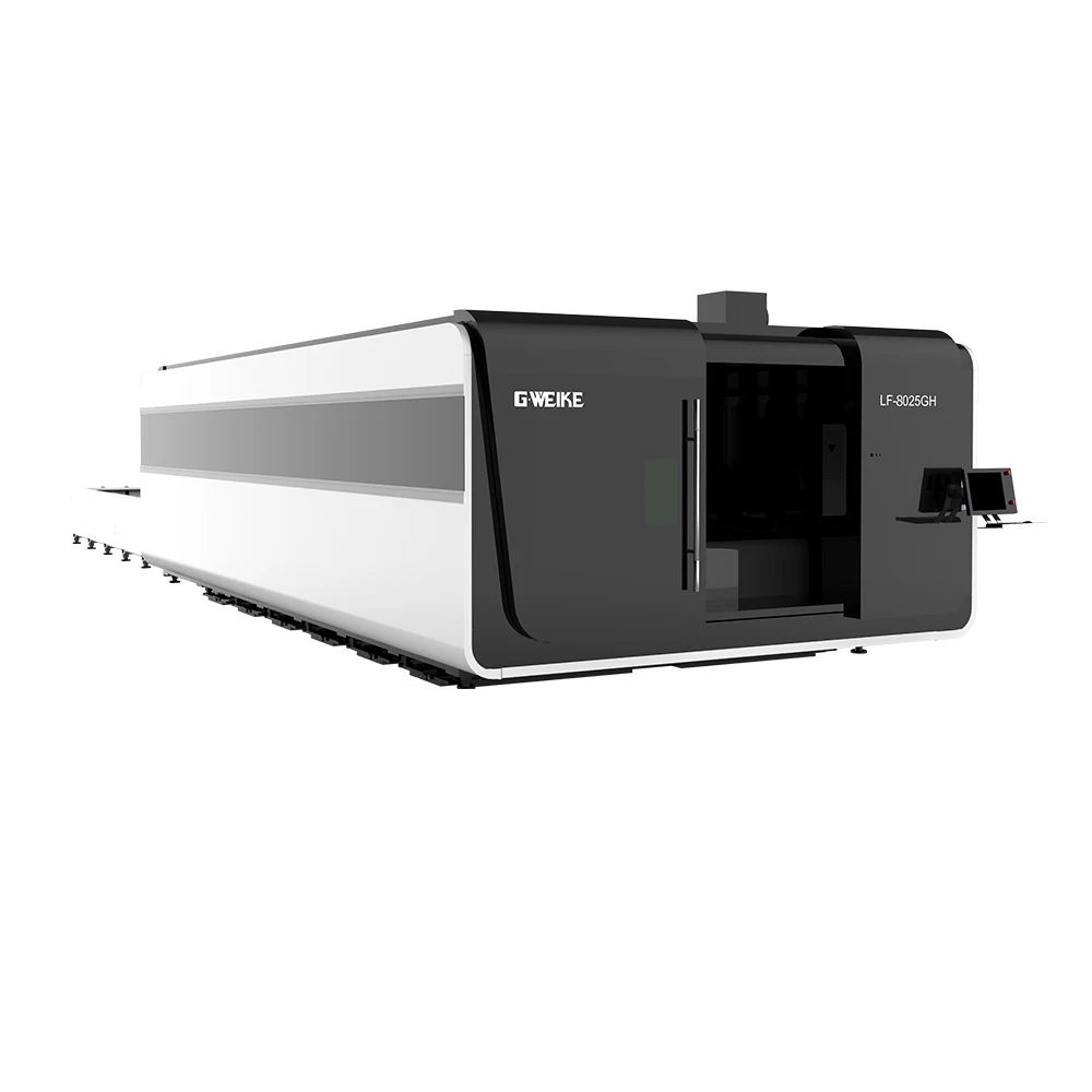 Gweike 20 кВт 4000*2000 мм LF4020GH цельное покрытие недорогой волоконно-лазерный станок для резки листового металла 20000 Вт