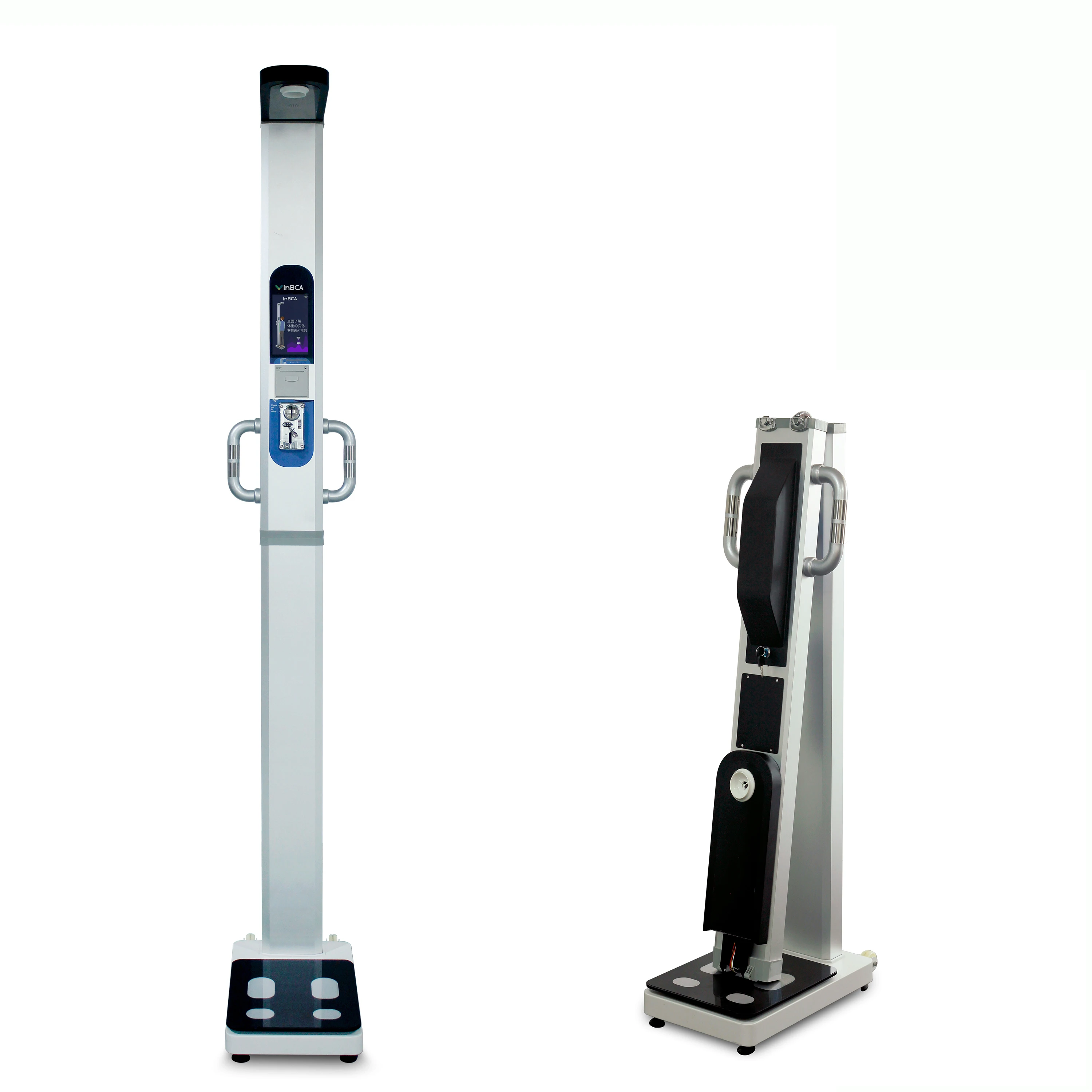 Factory supply coin-operated Ultrasound weight and height scale body fat water muscle analyzer