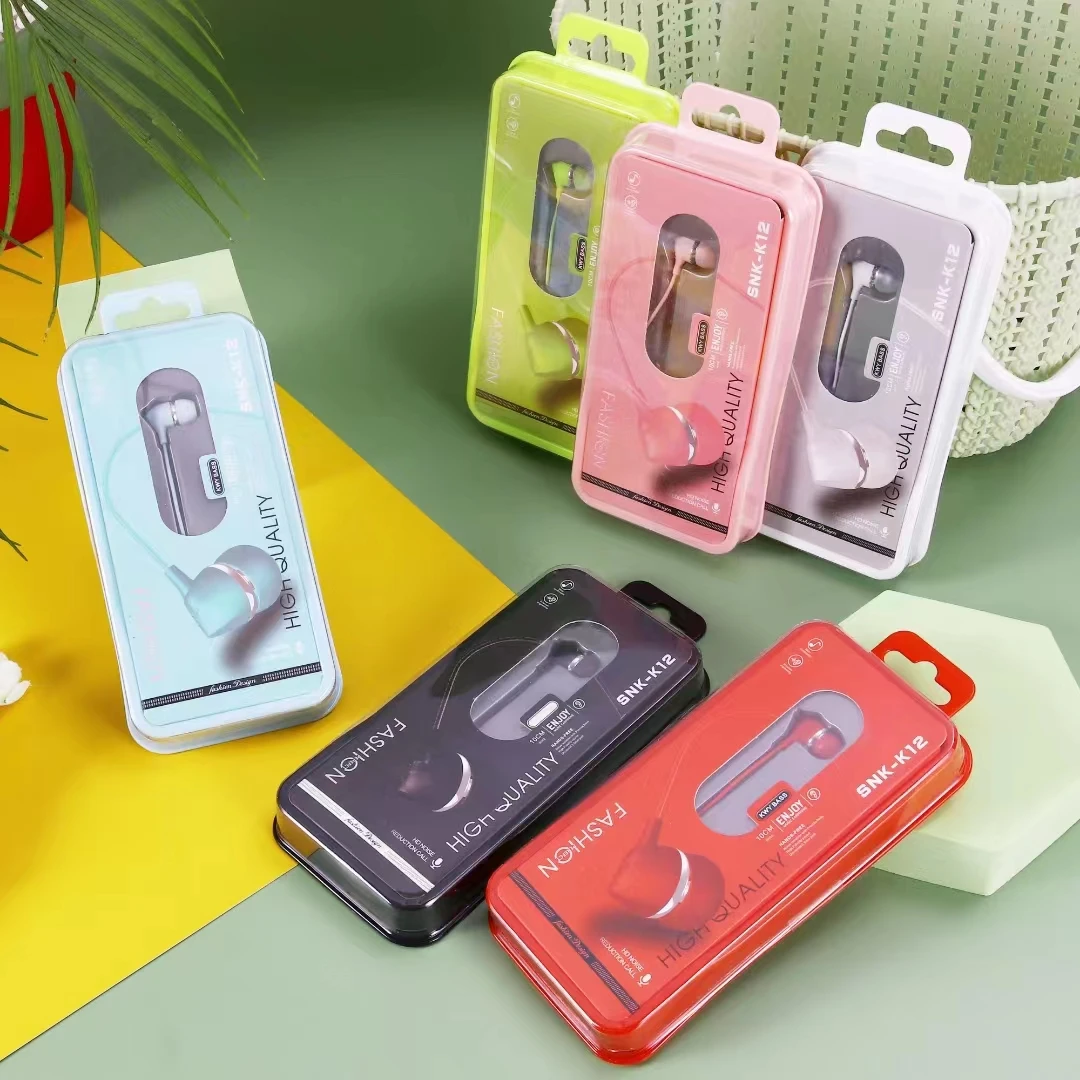 Candy colors wired earphone&headphone hands free mobile phone earphone 3.5mm handfree phone headset with MIC