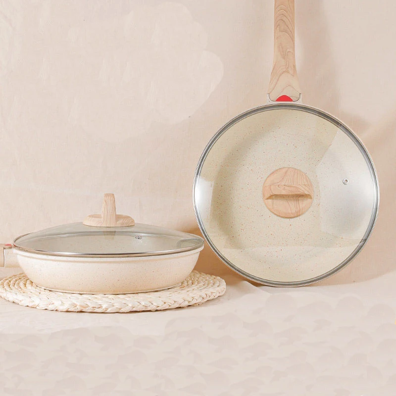 BST бытовой бездымный горшок электрическая плита с антипригарным покрытием сковорода алюминиевая антипригарная сковорода с крышкой