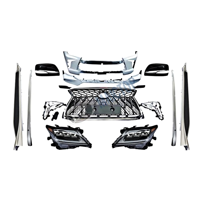 Maictop car accessories front bumper grill facelift bodykit for LX 570 lx570 2008-2015 upgrade to 2016 TRD body kit