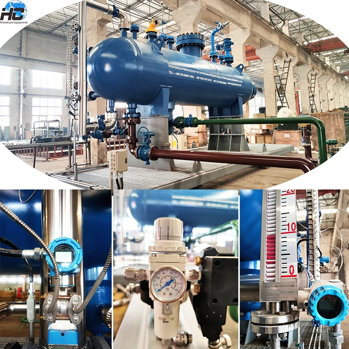  China made ASME 3-phase horizontal separator / gravity