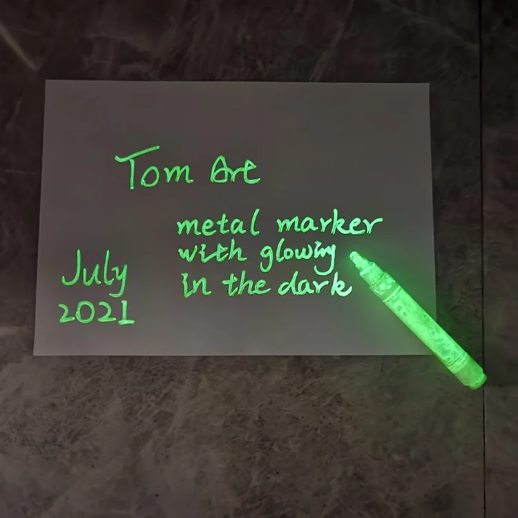 Удивительные пользовательские лучшие Светящиеся в темноте маркеры для краски прямые светящиеся акриловые ручки для краски Австралия