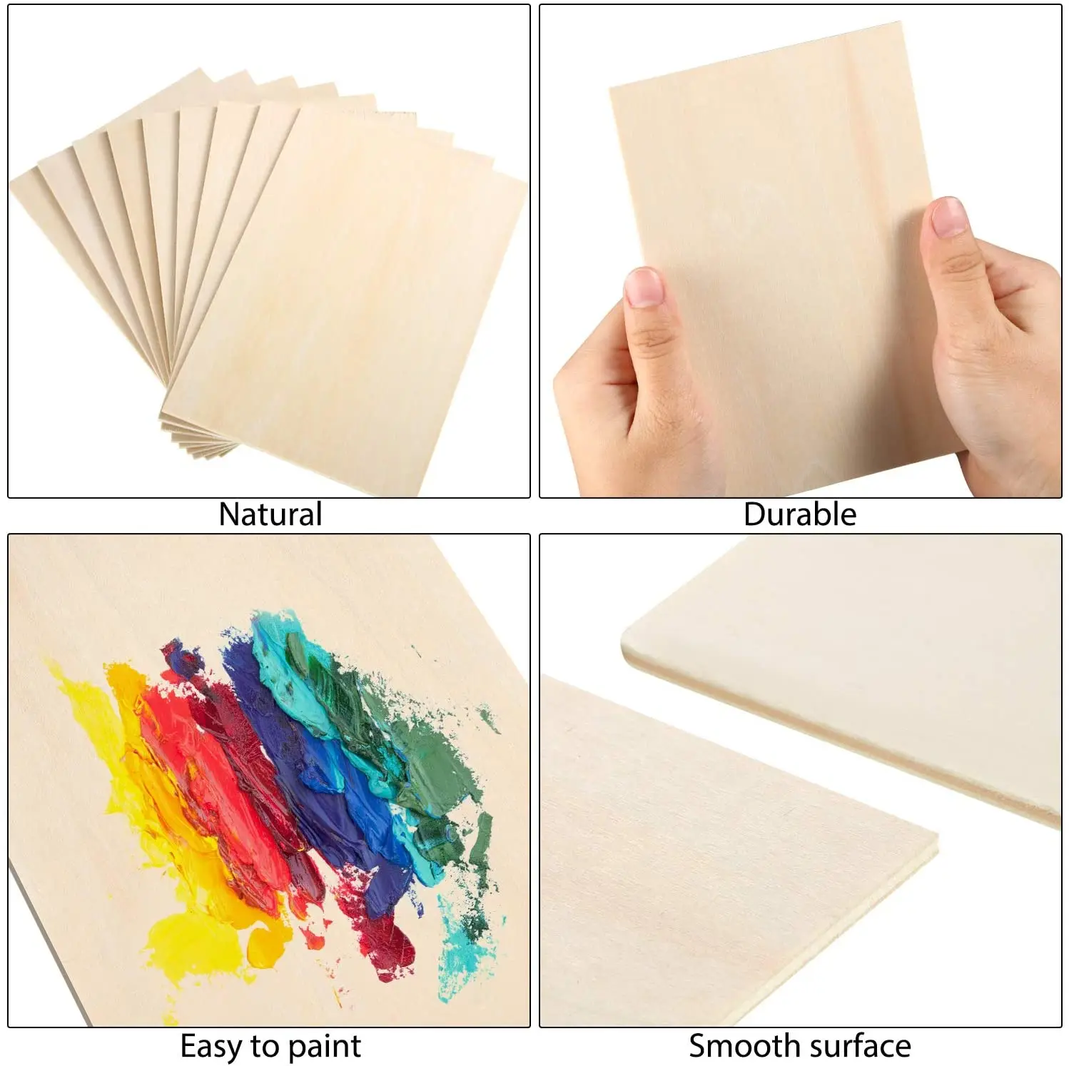 3mm Basswood Plywood Sheets Laser Cutting Friendly for Wood Crafts Wooden Boxes & Wall Signs for Caving Enthusiasts