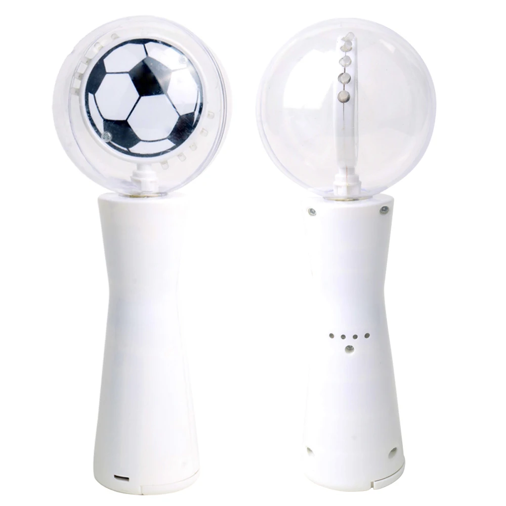 Football pattern LED Spinning Ball Wand Music Light Up Spinning Wand LED Spinner Wand For Kids Toys