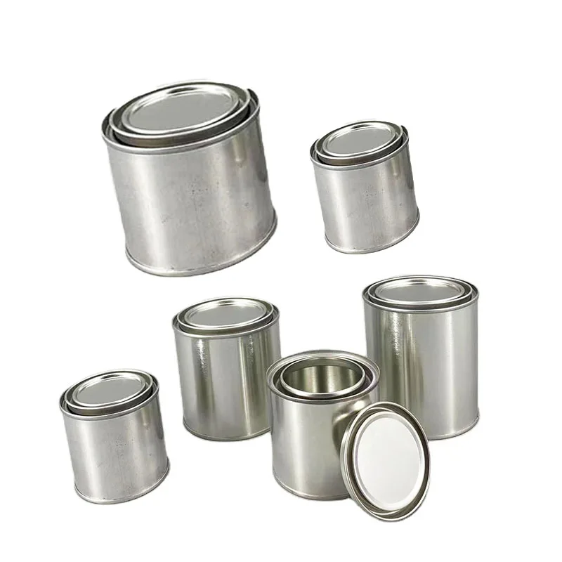 manufacturer 100ML cylindrical Jerry can tin cans for paint chemical industry tin packaging containers