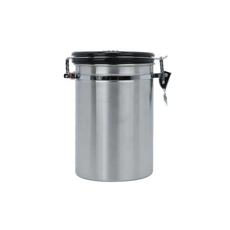 Factory Direct Sale Gold Sugar Tea Spice Stainless Silver Carbon Steel Canister Set For The Kitchen Storage Coffee Pot