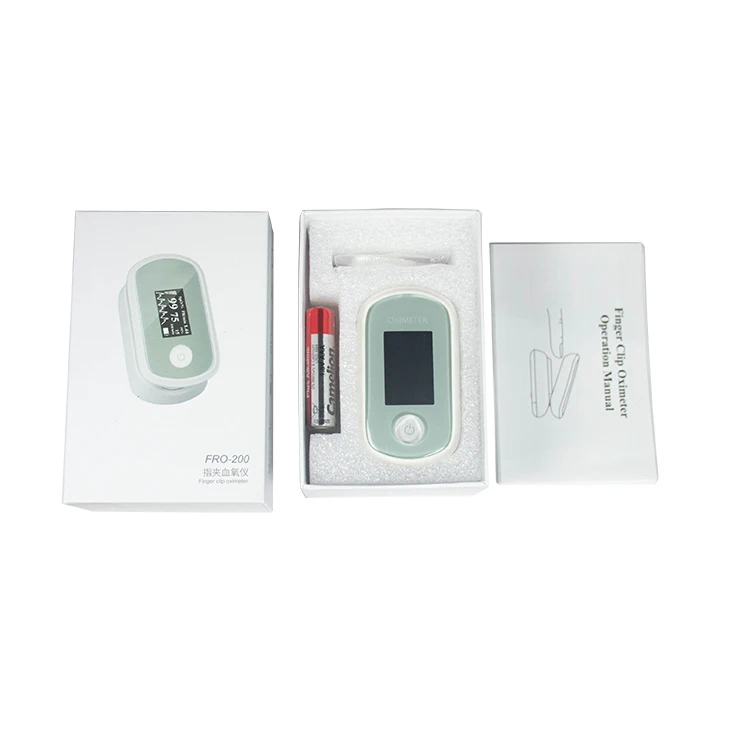 In Stock Precise Silicone Finger Pad Portable Small Exquisite Pulse Oximeter Machine Oled Oximeter Finger Pulse Oximeter