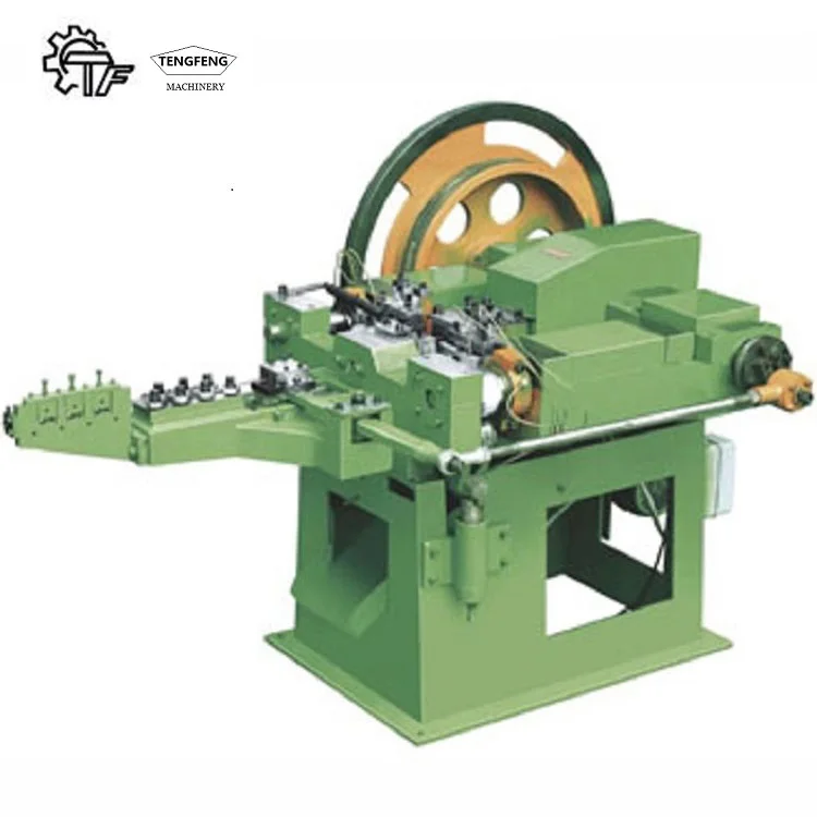 High Speed Automatic Steel wire Raw Material Nail Making Machine For Length 75mm Nail Making