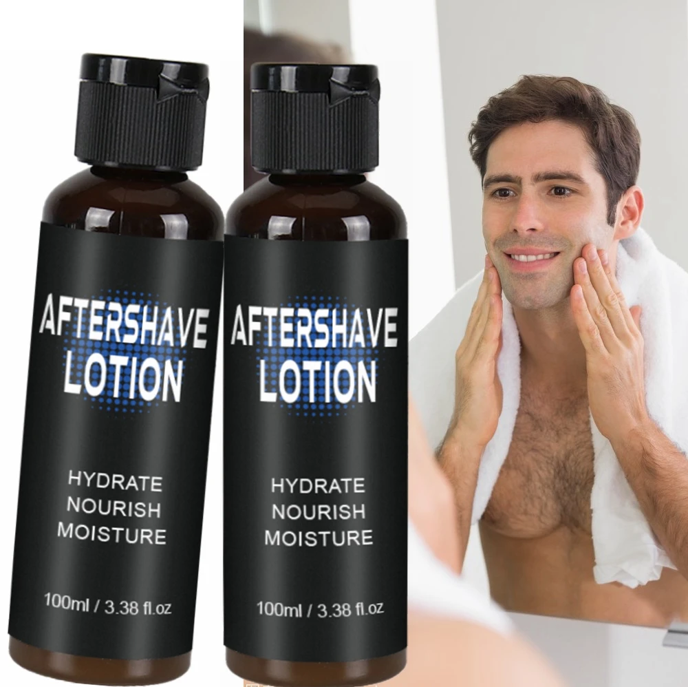Men Beard shaving nursing moisturizing aftershave lotion Organic Aloe Vera aftershave lotion after shave for men