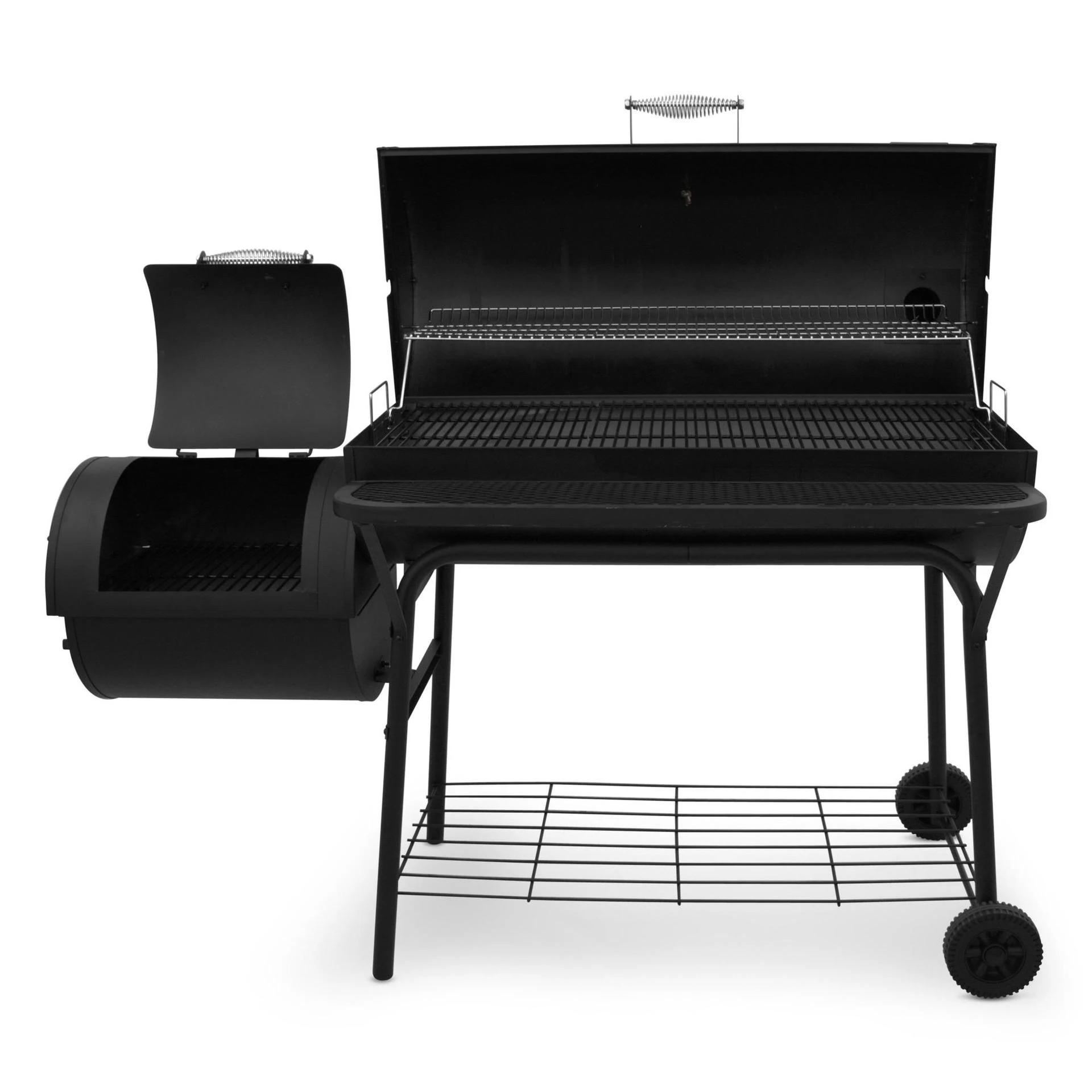 New Arrive Outdoor Large Duty Charcoal Barbeque Smoker Black BBQ Camping Grills