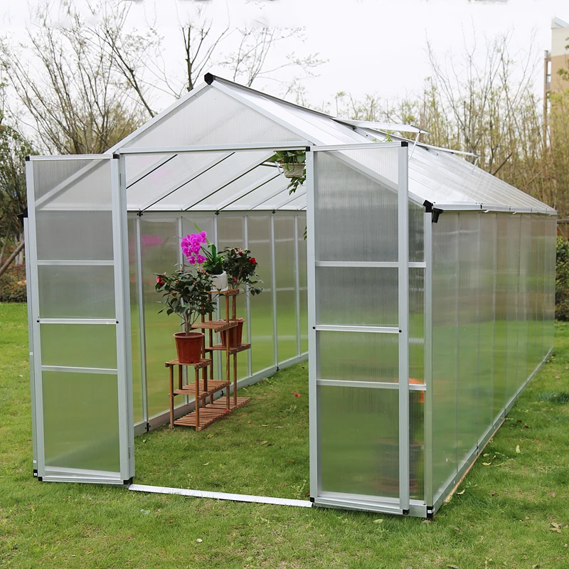OEM ODM PC Sheet Frame Polycarbonate Used Commercial Greenhouse Sale Green House Agricultural Other Single-span Greenhouses