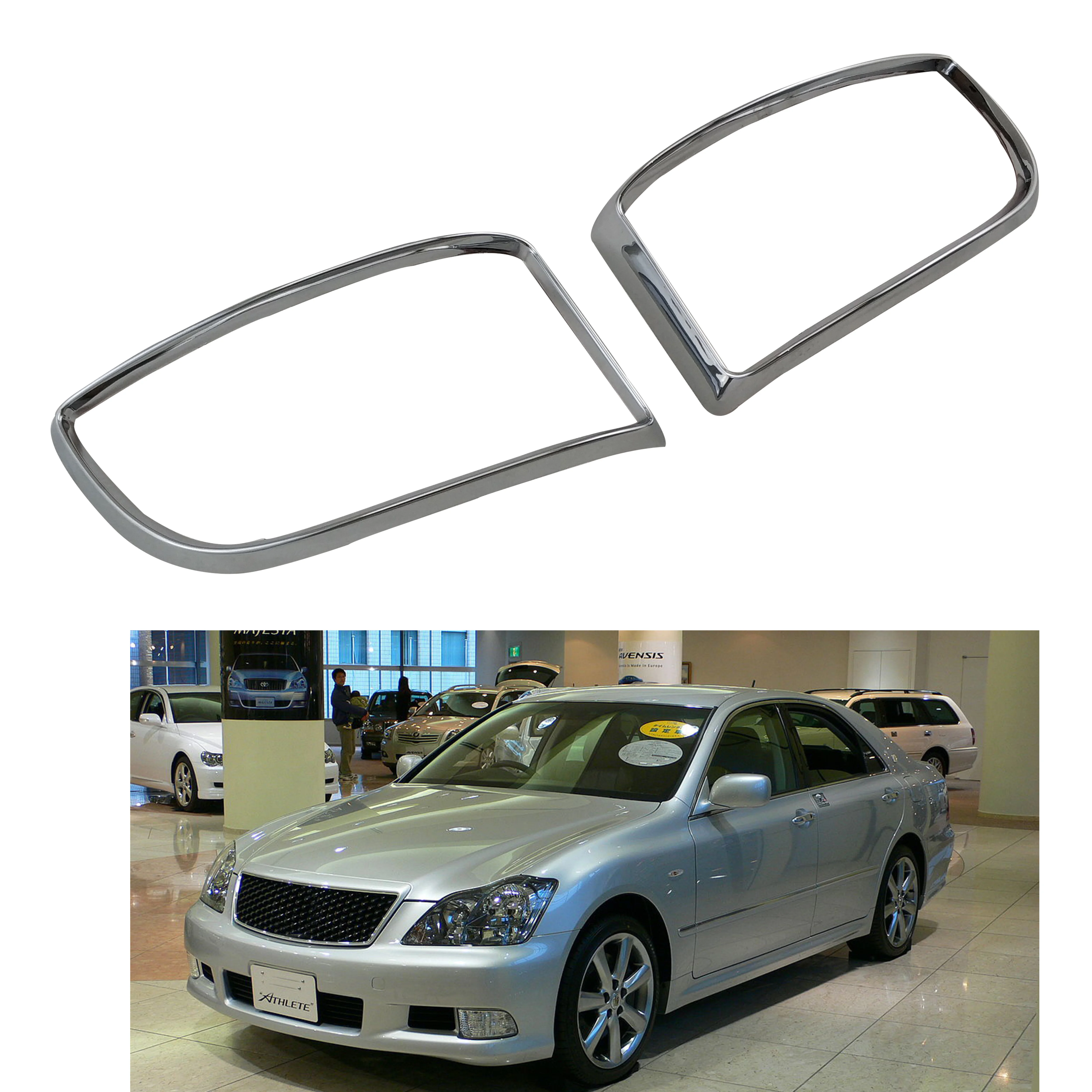 Модификация автомобиля Высокое качество 2009-2013 для TOYOTA CROWN Крышка противотуманной фары из АБС-пластика автомобильные хромированные аксессуары отделка
