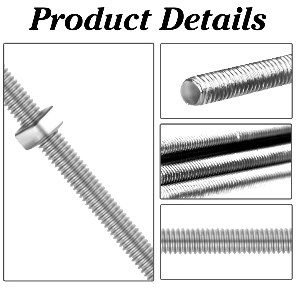 M10 Spindle Custom Double End Full Concrete Formwork 12mm Stainless Steel M25 M24 China Threaded Rod