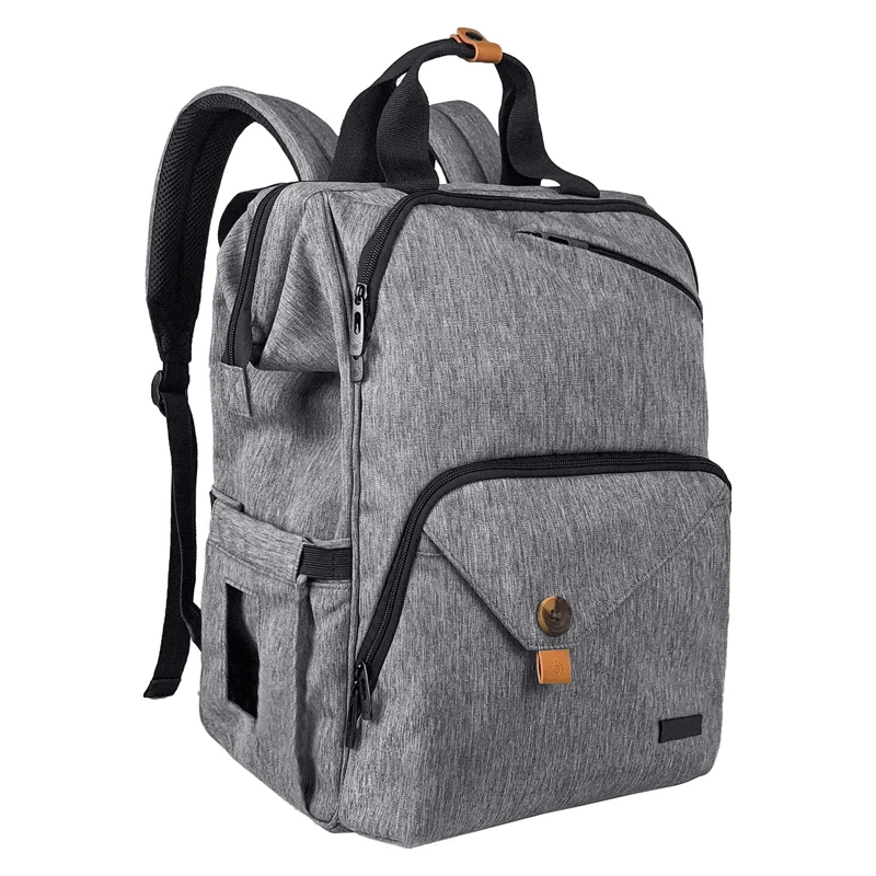 Waterproof Large Diaper Bag Backpack With Stroller Straps for Mummy