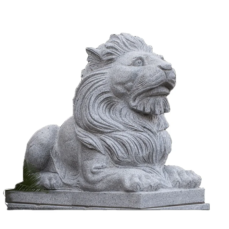 Custom size garden small marble lions statues